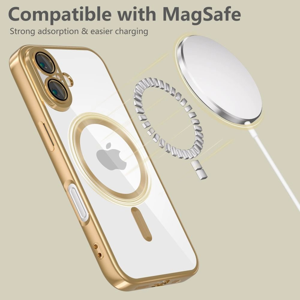 Tech-Protect MagFlex MagSafe dėklas iPhone 16E - auksinis 3 Tech-Protect MagFlex MagSafe dėklas iPhone 16E - auksinis 3