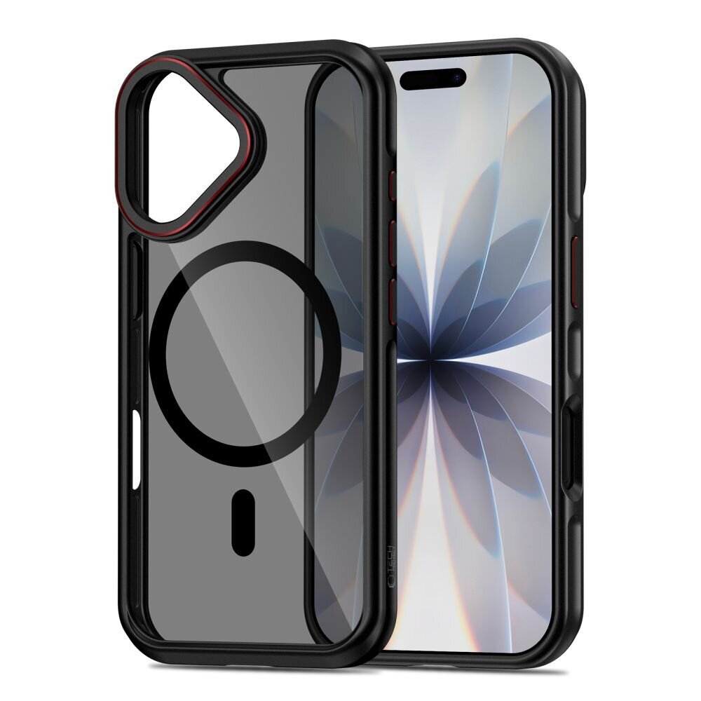 iPhone 17 Tech-Protect MagHybrid MagSafe dėklas – juodas / raudonas 1 iPhone 17 Tech-Protect MagHybrid MagSafe dėklas – juodas / raudonas 1