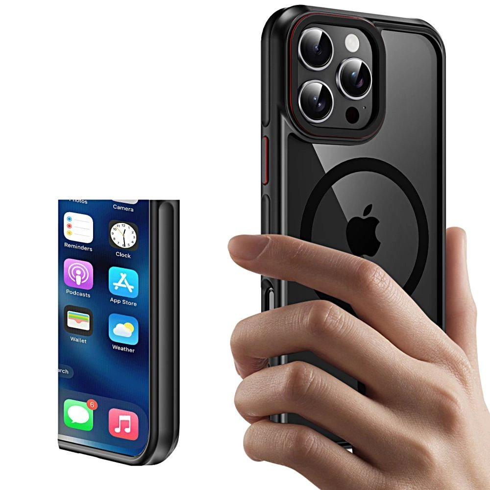 Tech-Protect MagHybrid MagSafe iPhone 16 Pro Dėklas - Juodas 1 Tech-Protect MagHybrid MagSafe iPhone 16 Pro Dėklas - Juodas 1