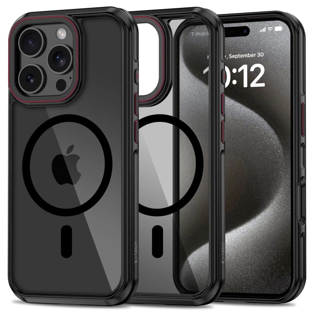 Tech-Protect MagHybrid MagSafe iPhone 16 Pro Dėklas - Juodas Tech-Protect MagHybrid MagSafe iPhone 16 Pro Dėklas - Juodas