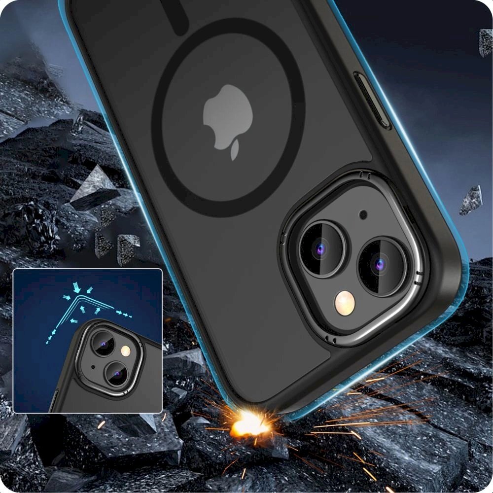 Tech-Protect MagMat 2 MagSafe Dėklas iPhone 15 - matte Juodas 3 Tech-Protect MagMat 2 MagSafe Dėklas iPhone 15 - matte Juodas 3
