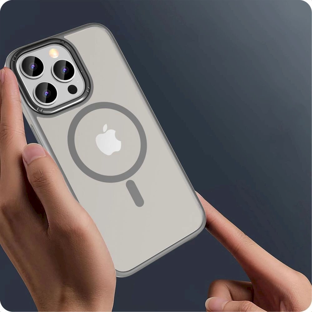 Tech-Protect MagMat 2 MagSafe Dėklas iPhone 15 Pro Max - titanium matte 1 Tech-Protect MagMat 2 MagSafe Dėklas iPhone 15 Pro Max - titanium matte 1