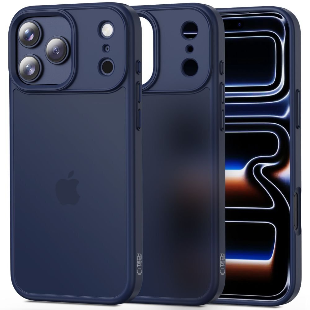 iPhone 17 Pro Max Tech-Protect MagMat dėklas – matinės juodos spalvos iPhone 17 Pro Max Tech-Protect MagMat dėklas – matinės juodos spalvos