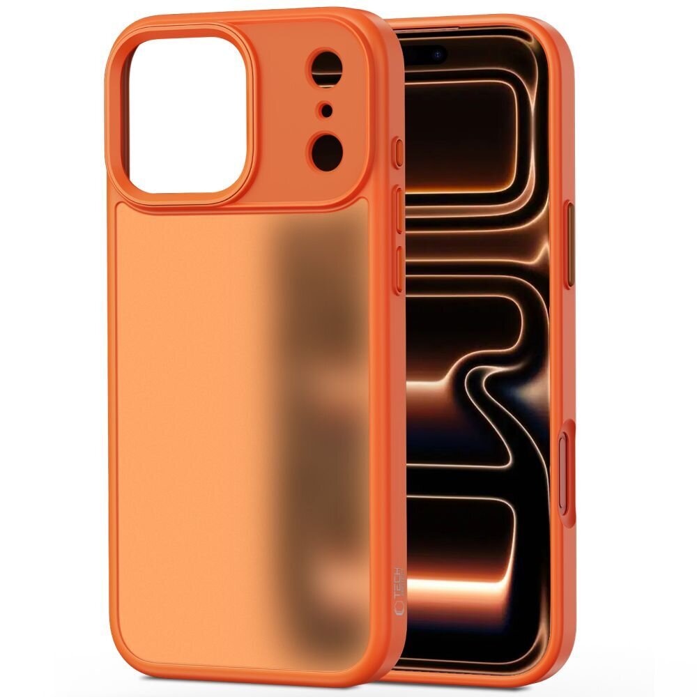 iPhone 17 Pro Tech-Protect MagMat dėklas – oranžinis, matinis 1 iPhone 17 Pro Tech-Protect MagMat dėklas – oranžinis, matinis 1