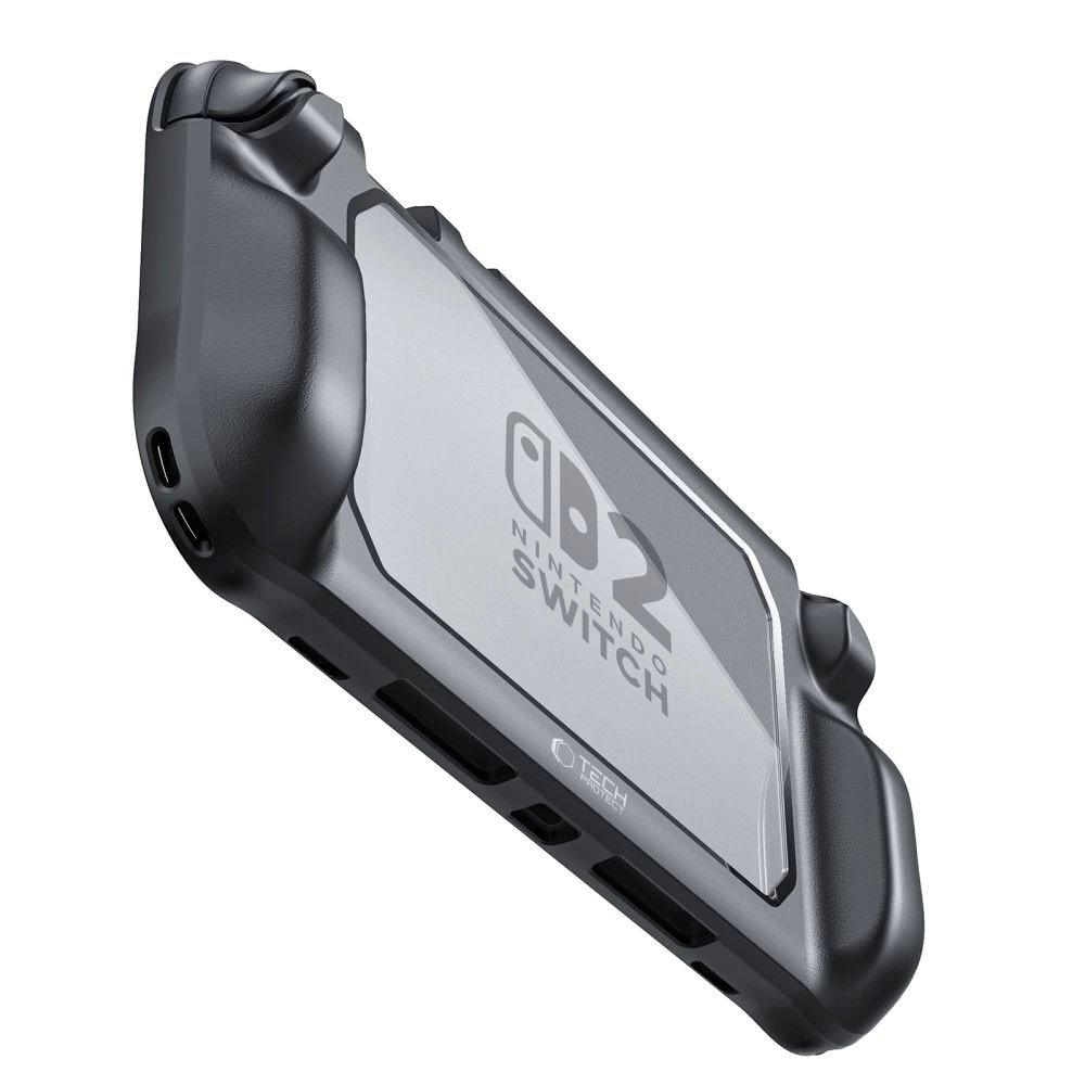 Nintendo Switch 2 dėklas Tech-Protect MagMat – juodas ir skaidrus 3