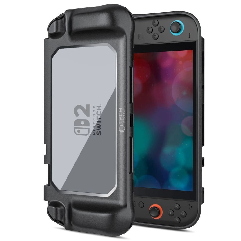 Nintendo Switch 2 dėklas Tech-Protect MagMat – juodas ir skaidrus