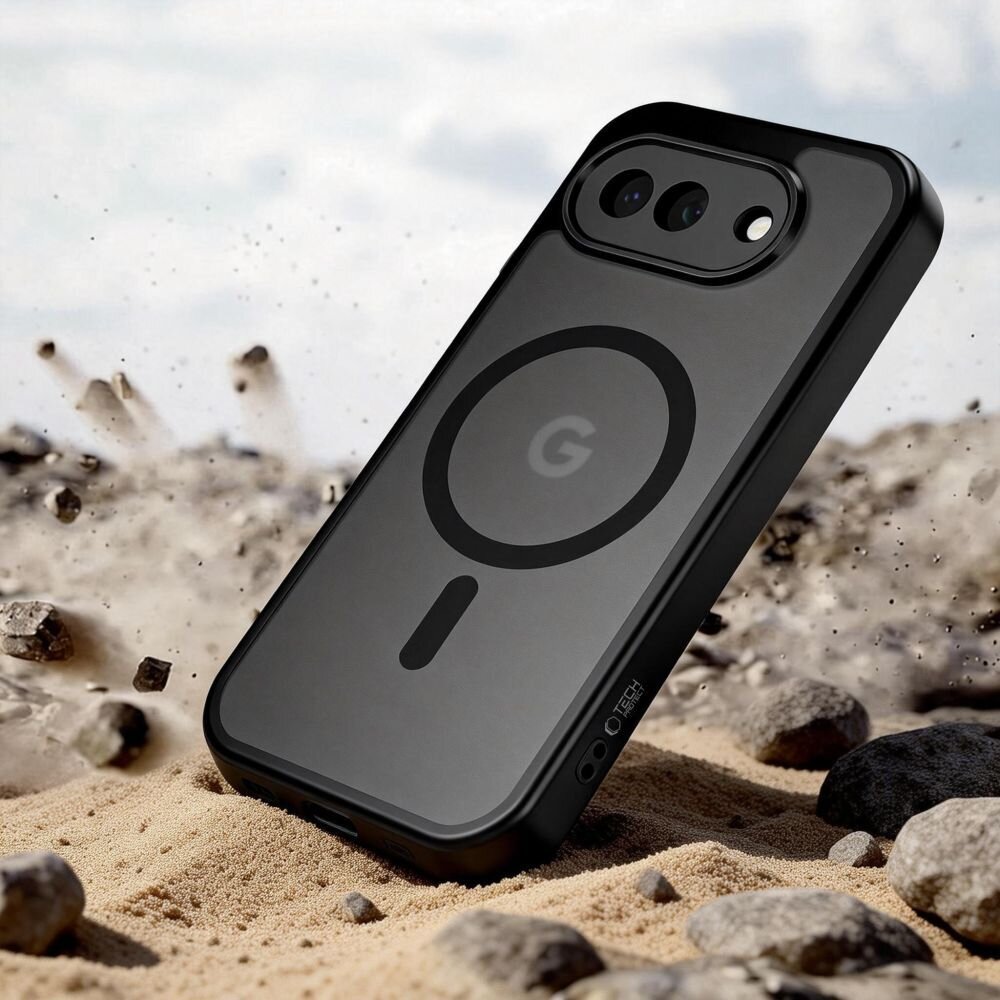 Google Pixel 10A Tech-Protect Magmat MagSafe dėklas – pusiau skaidrus 4