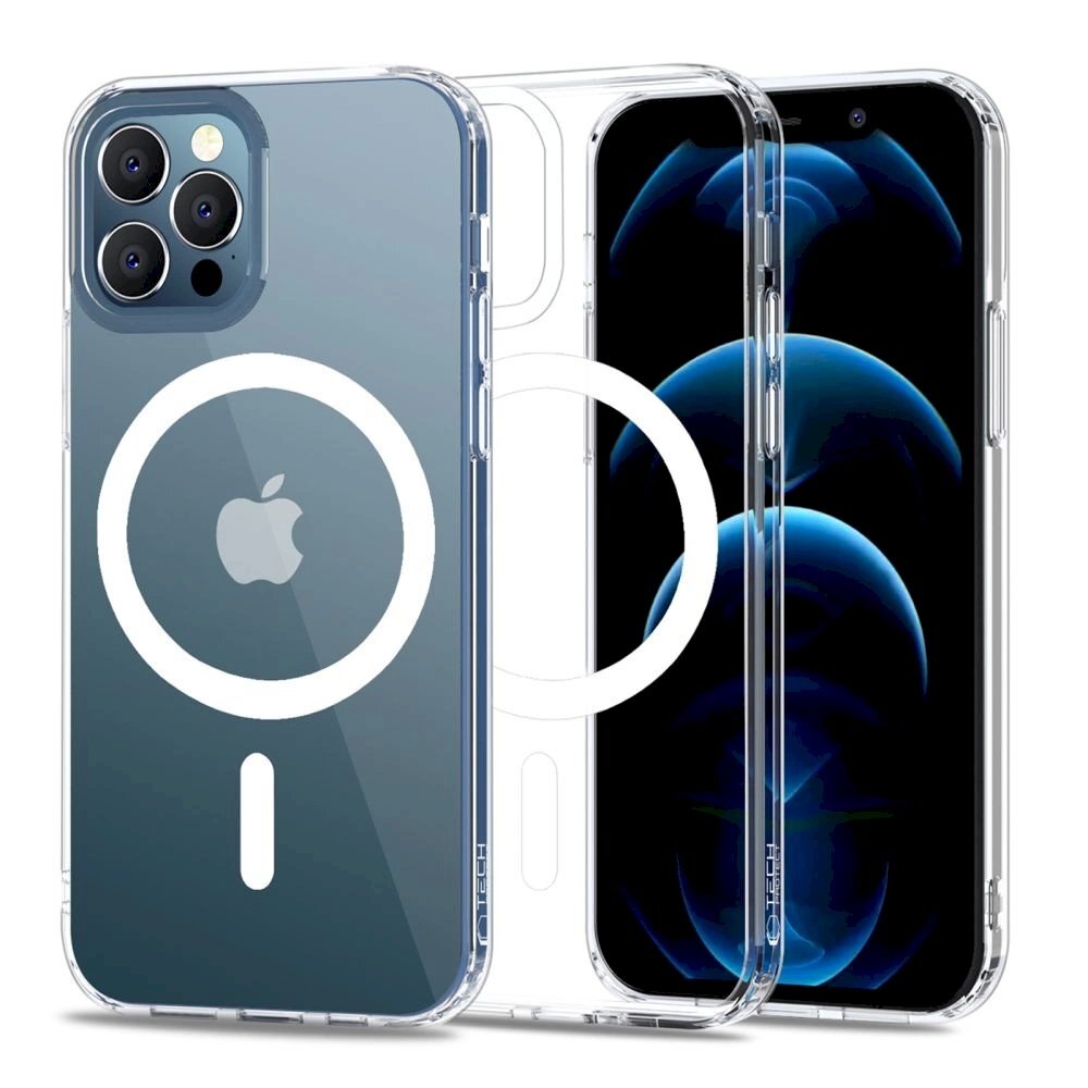 Tech-Protect MagMat MagSafe Dėklas iPhone 12 / 12 Pro - Permatomas Tech-Protect MagMat MagSafe Dėklas iPhone 12 / 12 Pro - Permatomas