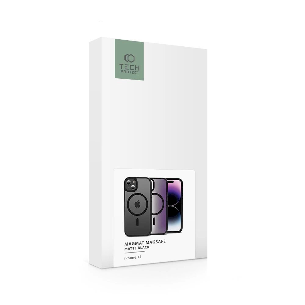 Tech-Protect MagMat MagSafe Dėklas iPhone 15 - matte Juodas 5 Tech-Protect MagMat MagSafe Dėklas iPhone 15 - matte Juodas 5