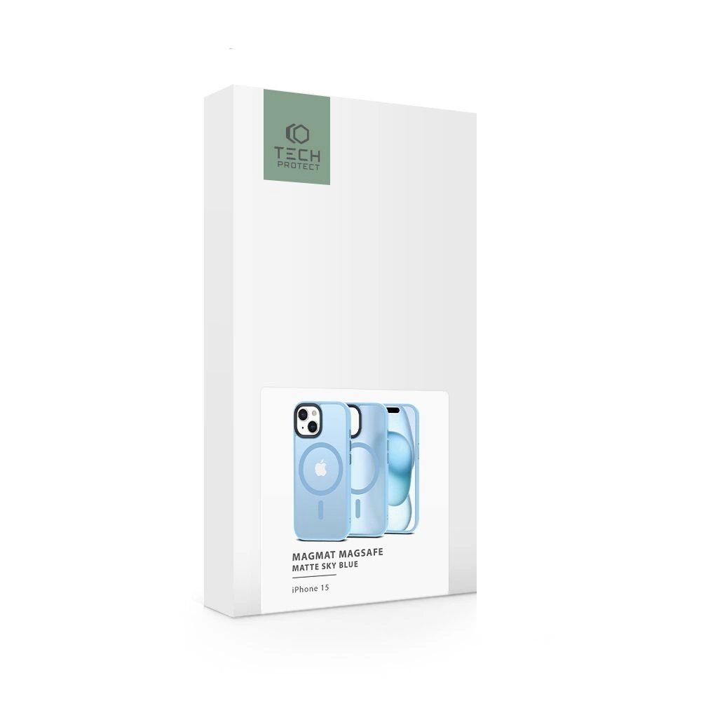 Tech-Protect MagMat MagSafe Dėklas iPhone 15 - matte blue 5 Tech-Protect MagMat MagSafe Dėklas iPhone 15 - matte blue 5