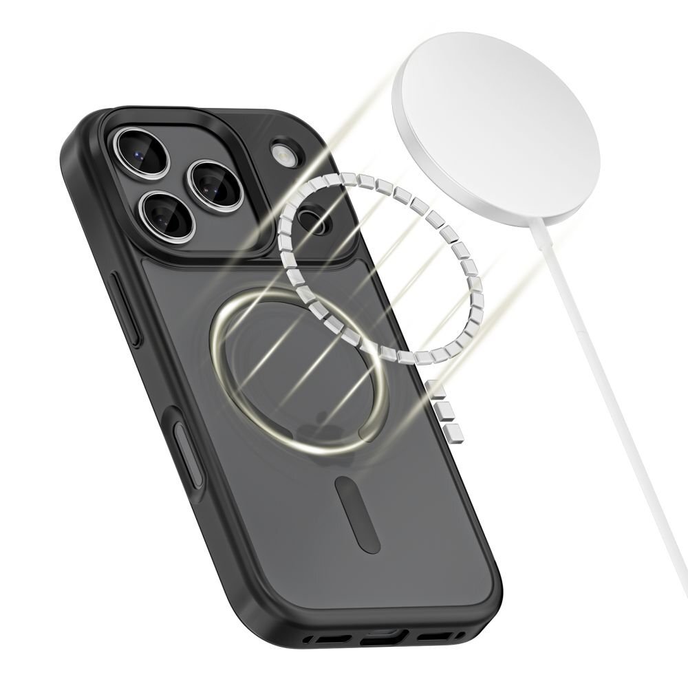iPhone 17 Pro Max dėklas Tech-Protect MagMat su MagSafe – matinės juodos spalvos 1 iPhone 17 Pro Max dėklas Tech-Protect MagMat su MagSafe – matinės juodos spalvos 1