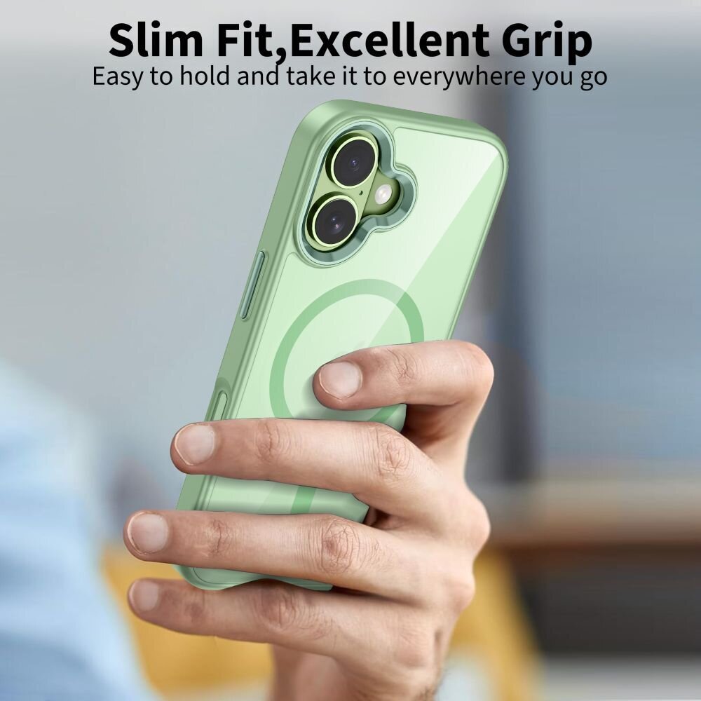 iPhone 17 Tech-Protect MagMat MagSafe dėklas – skaidrus žalias 5 iPhone 17 Tech-Protect MagMat MagSafe dėklas – skaidrus žalias 5