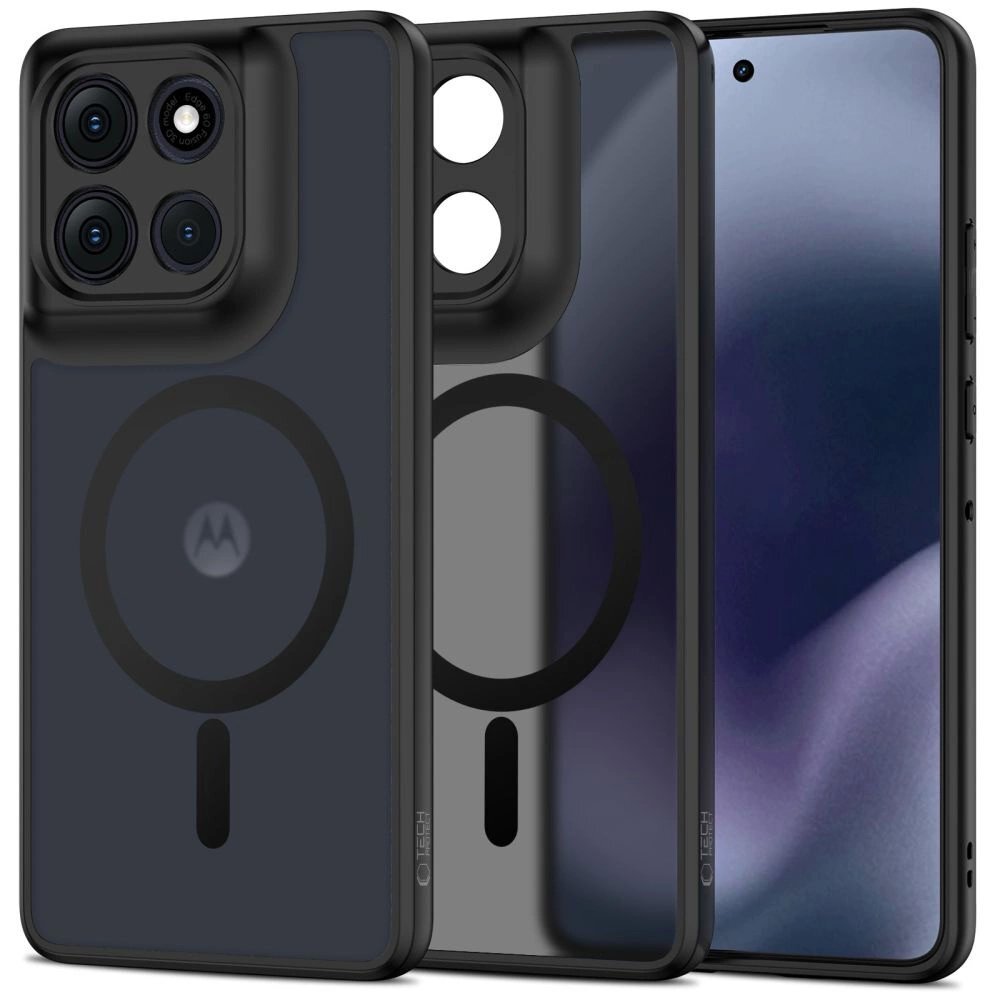 Motorola Moto G86 5G dėklas Tech-Protect MagMat su MagSafe – matinės juodos spalvos Motorola Moto G86 5G dėklas Tech-Protect MagMat su MagSafe – matinės juodos spalvos