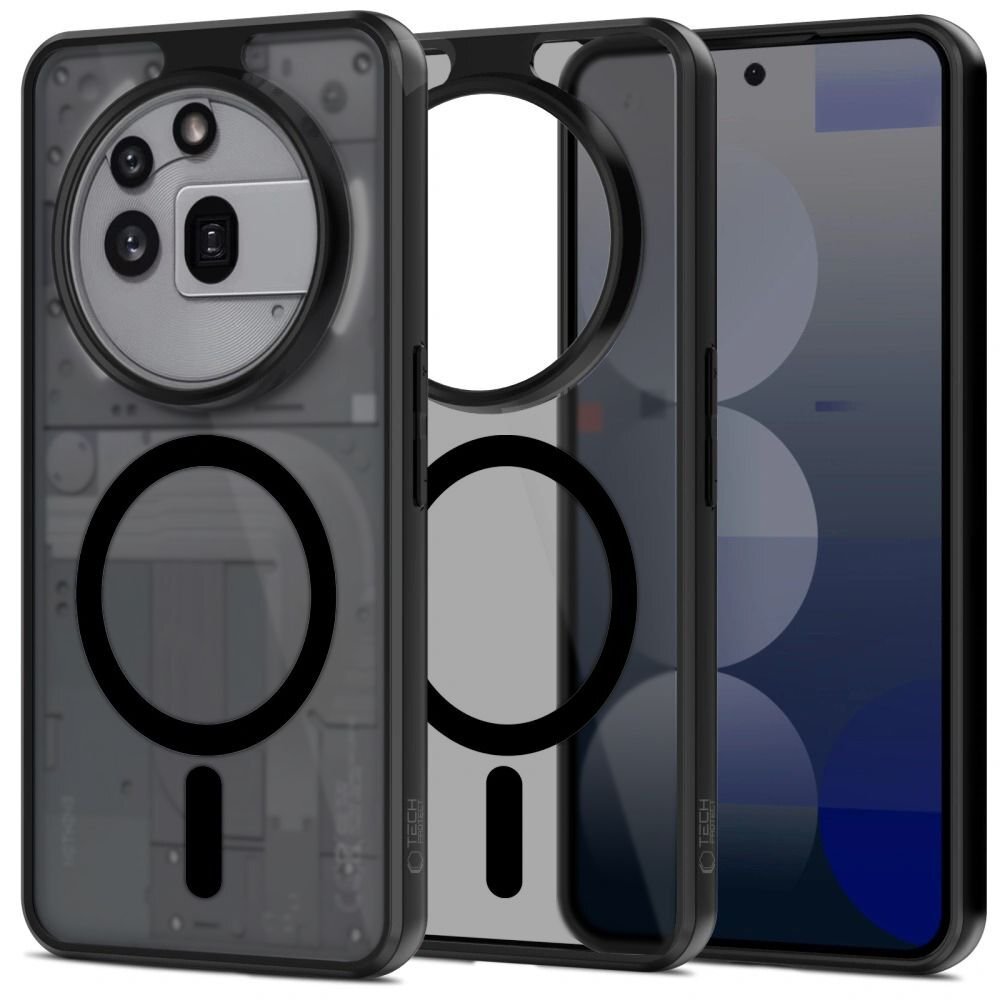 Nothing Phone 3A Pro dėklas Tech-Protect MagMat, MagSafe – matinės juodos