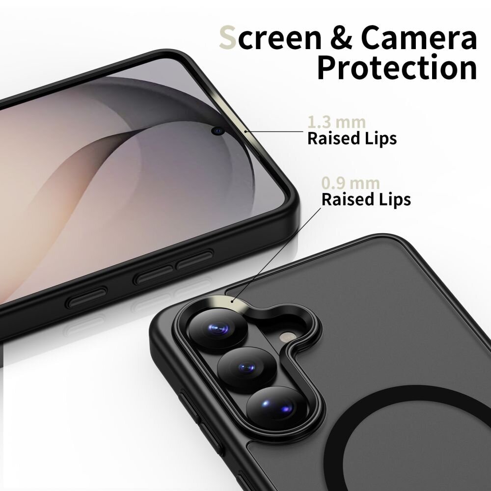 Samsung Galaxy S26+ Tech-Protect Magmat MagSafe dėklas – juodas 4 Samsung Galaxy S26+ Tech-Protect Magmat MagSafe dėklas – juodas 4