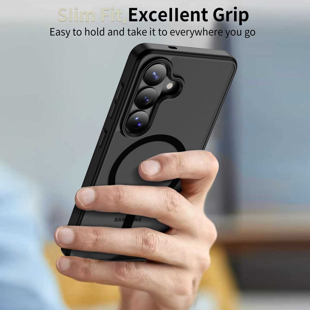 Samsung Galaxy S26+ Tech-Protect Magmat MagSafe dėklas – juodas 5 Samsung Galaxy S26+ Tech-Protect Magmat MagSafe dėklas – juodas 5