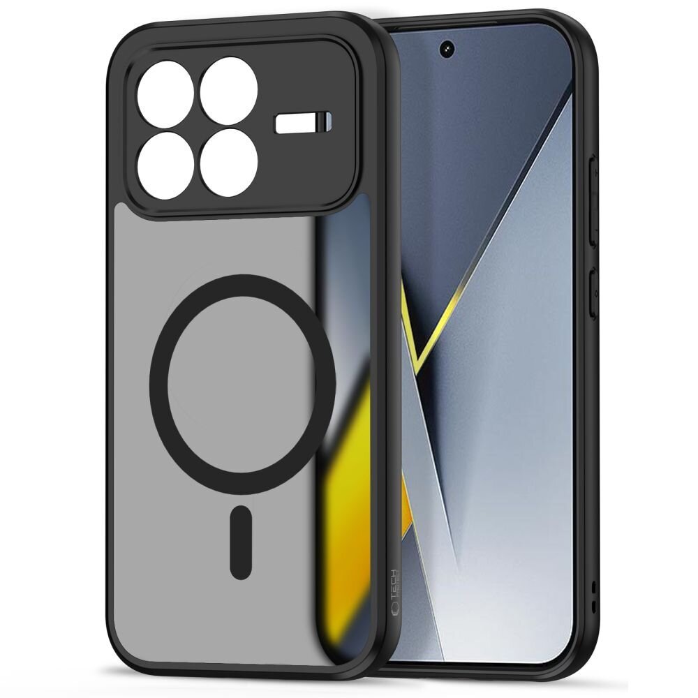 Xiaomi Poco F8 Pro Tech-Protect Magmat MagSafe dėklas – juodas 1 Xiaomi Poco F8 Pro Tech-Protect Magmat MagSafe dėklas – juodas 1