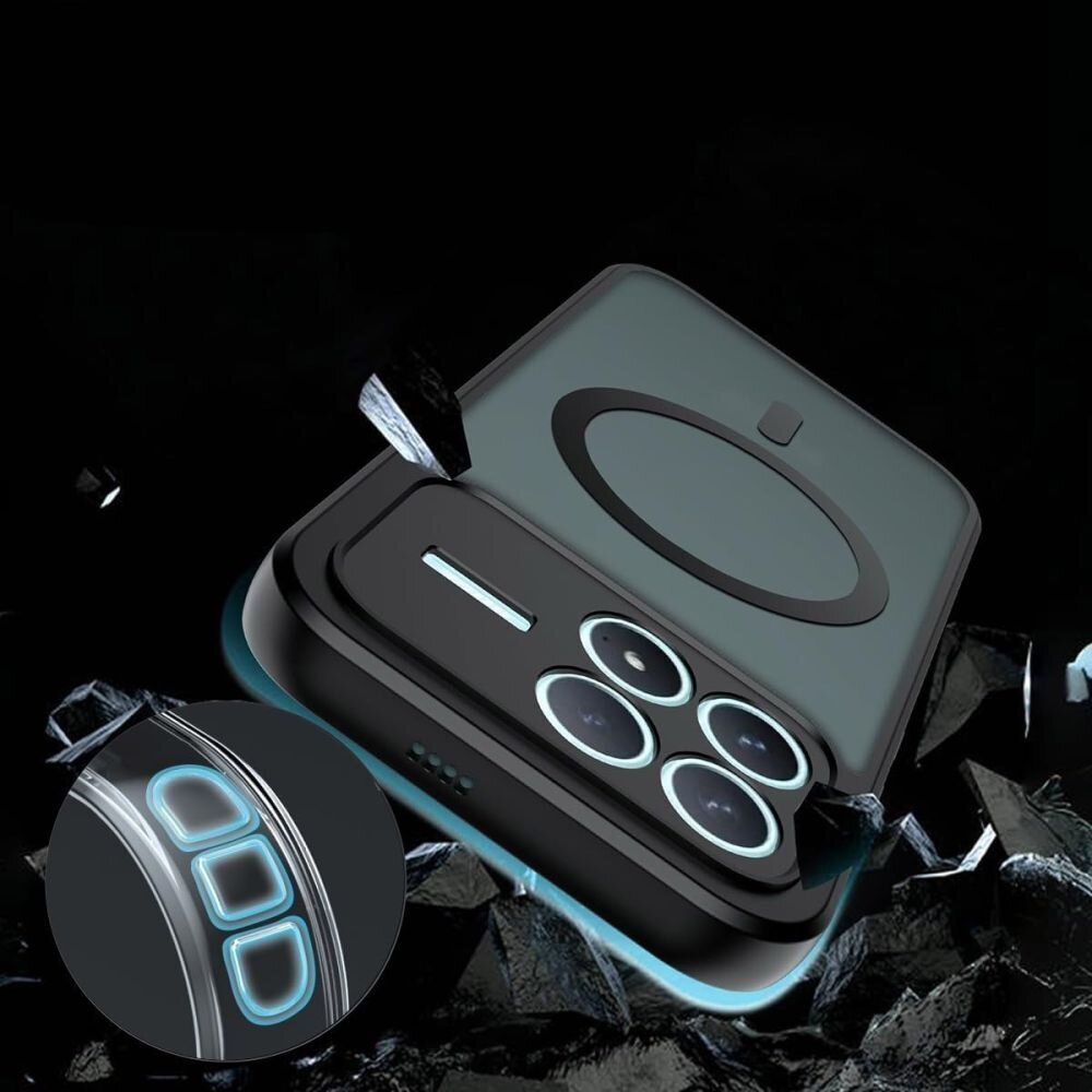 Xiaomi Poco F8 Pro Tech-Protect Magmat MagSafe dėklas – juodas 3 Xiaomi Poco F8 Pro Tech-Protect Magmat MagSafe dėklas – juodas 3