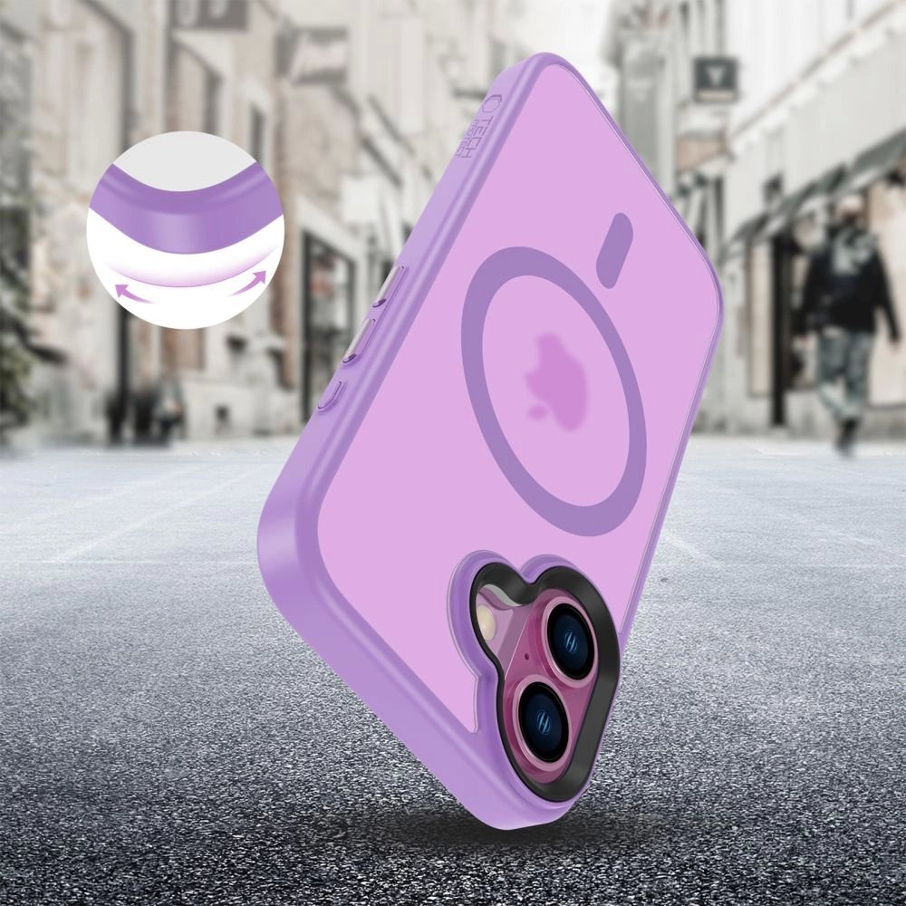Tech-Protect MagMat MagSafe iPhone 16 Dėklas - Violetinis 3