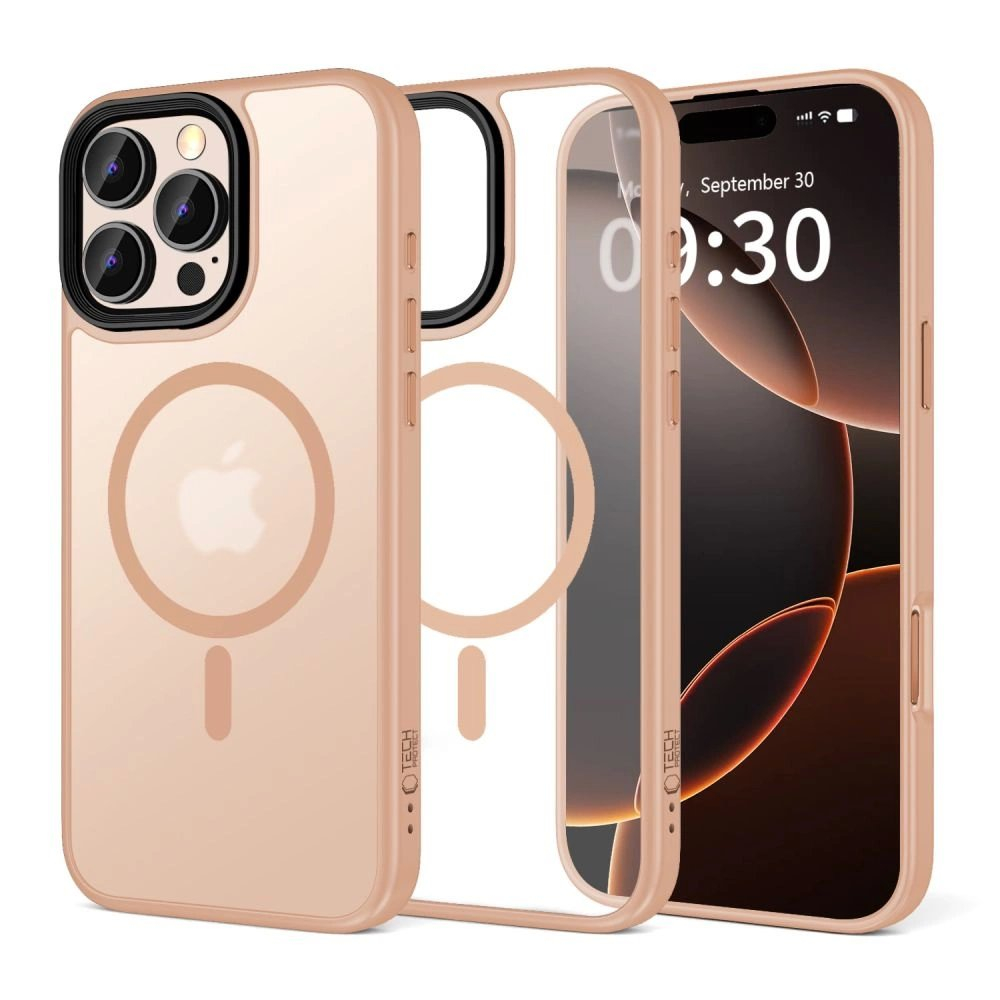 Tech-Protect MagMat MagSafe iPhone 16 Pro Max Dėklas - Rožinis Tech-Protect MagMat MagSafe iPhone 16 Pro Max Dėklas - Rožinis