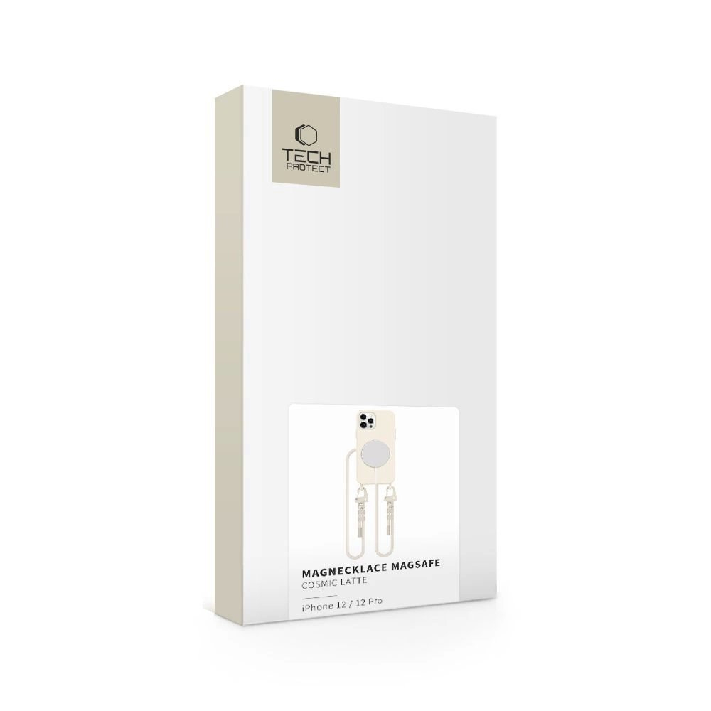 Dėklas Tech-Protect MagNecklace MagSafe iPhone 12 / 12 Pro - Smėlinis 5 Dėklas Tech-Protect MagNecklace MagSafe iPhone 12 / 12 Pro - Smėlinis 5