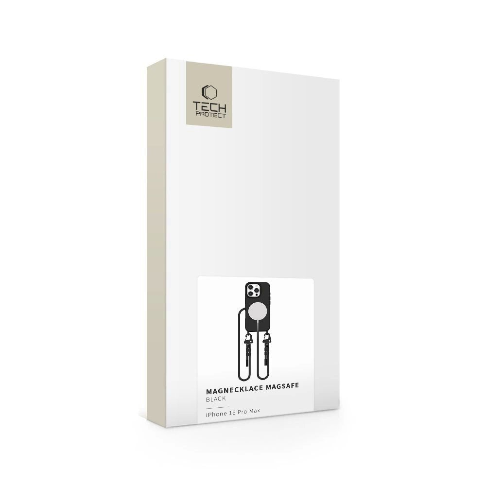 Tech-Protect MagNecklace MagSafe Dėklas iPhone 16 Pro Max - Juodas 2 Tech-Protect MagNecklace MagSafe Dėklas iPhone 16 Pro Max - Juodas 2