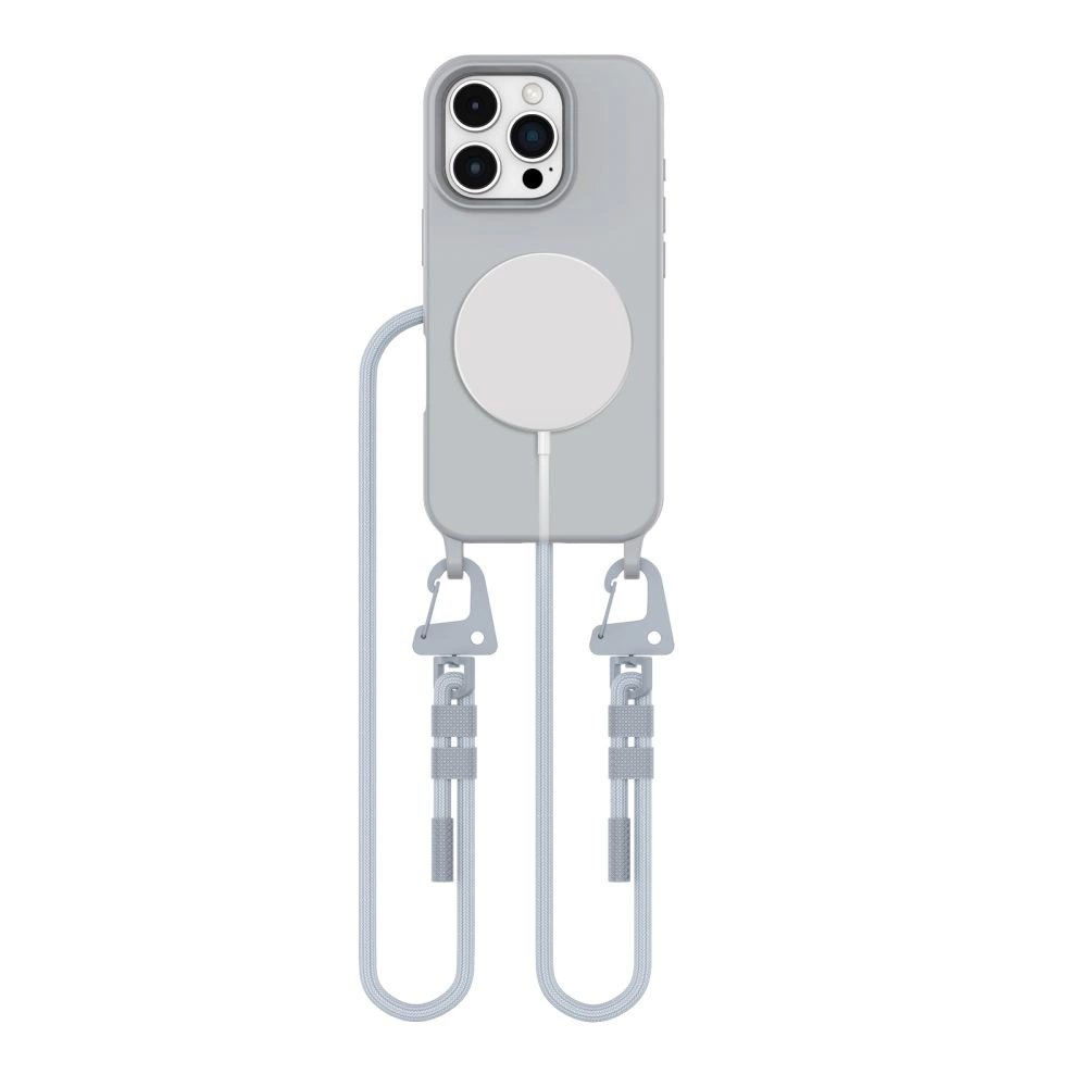 Tech-Protect MagNecklace MagSafe Dėklas Lanyard iPhone 16 Pro - Pilkas Tech-Protect MagNecklace MagSafe Dėklas Lanyard iPhone 16 Pro - Pilkas