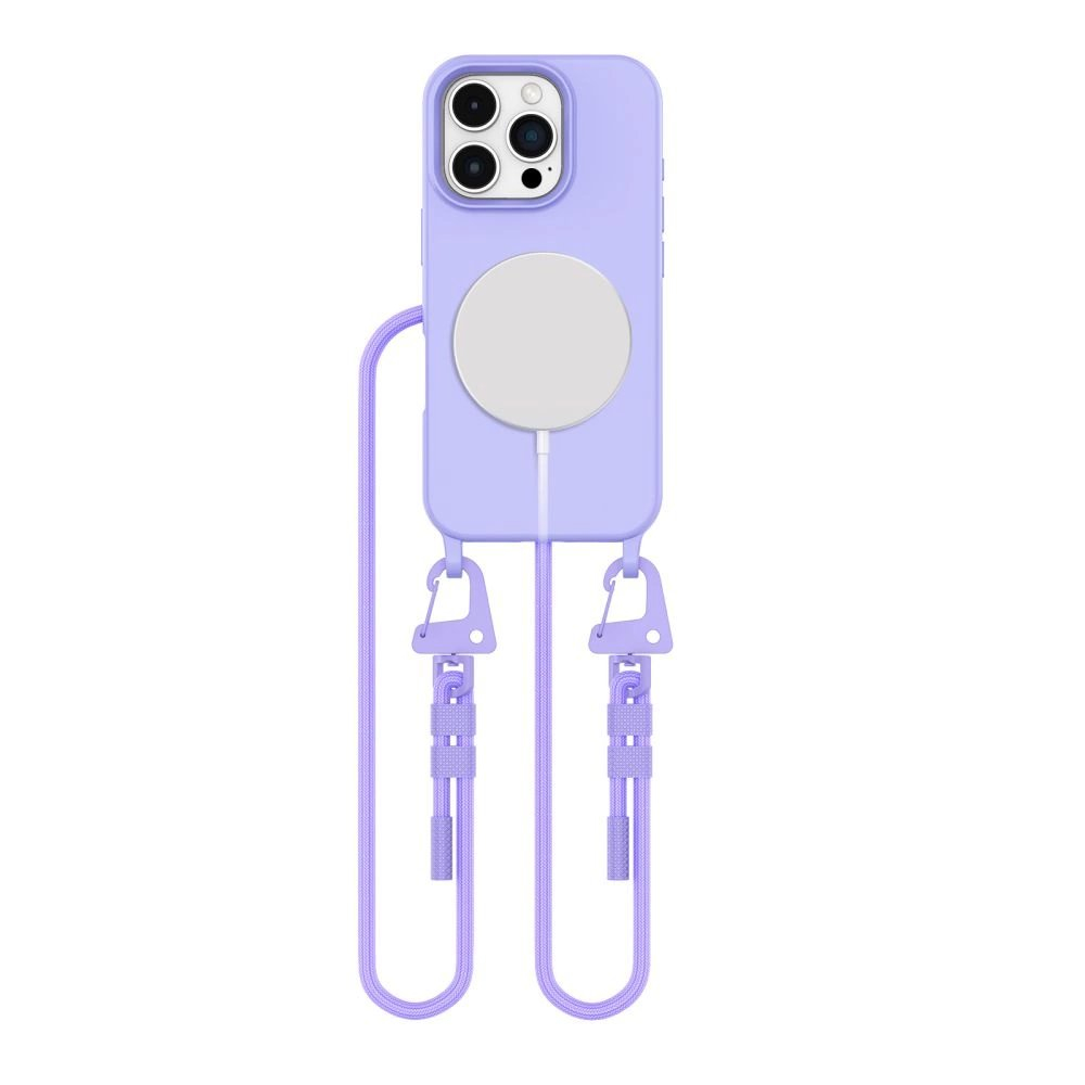 Tech-Protect MagNecklace MagSafe Dėklas Lanyard iPhone 16 Pro Max - violetinis Tech-Protect MagNecklace MagSafe Dėklas Lanyard iPhone 16 Pro Max - violetinis