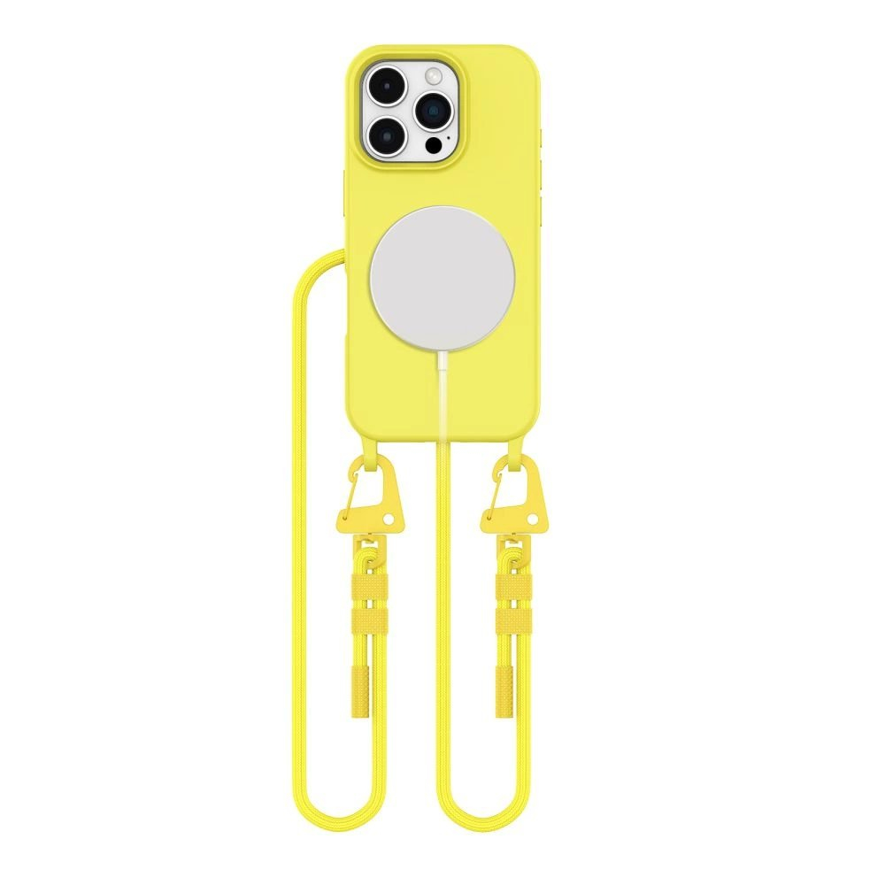 Tech-Protect MagNecklace MagSafe Dėklas Lanyard iPhone 16 Pro Max - Geltona Tech-Protect MagNecklace MagSafe Dėklas Lanyard iPhone 16 Pro Max - Geltona