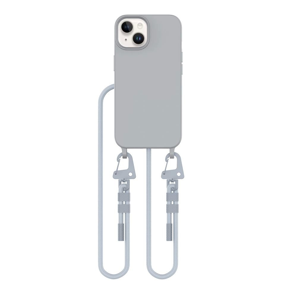 Dėklas Tech-Protect MagNecklace MagSafe iPhone 15 - Pilkas 1 Dėklas Tech-Protect MagNecklace MagSafe iPhone 15 - Pilkas 1