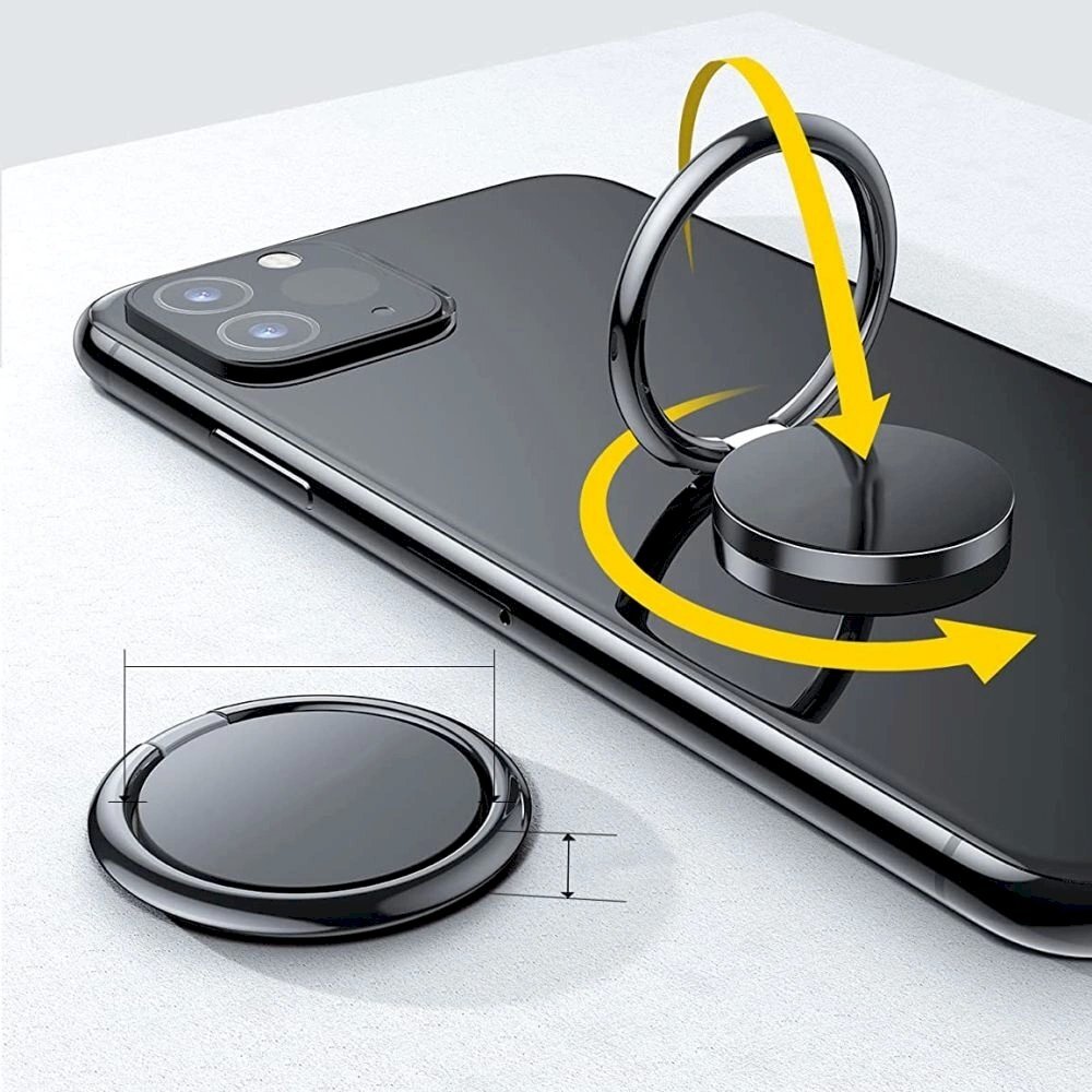 Tech-Protect Magnetic Phone Ring Laikiklis / ringstand function - Rožinis marble 4 Tech-Protect Magnetic Phone Ring Laikiklis / ringstand function - Rožinis marble 4