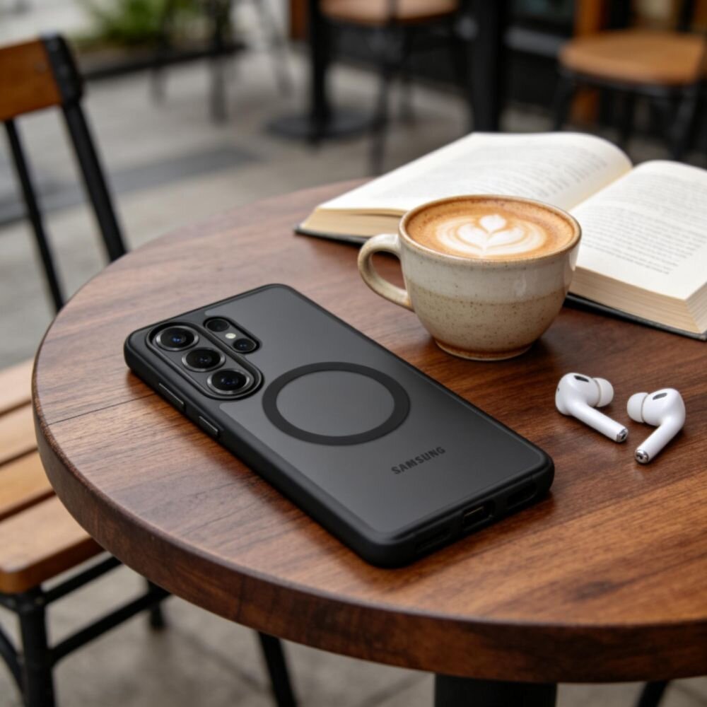 Samsung Galaxy S26 Ultra Tech-Protect MagPeak MagSafe dėklas – juodas 3