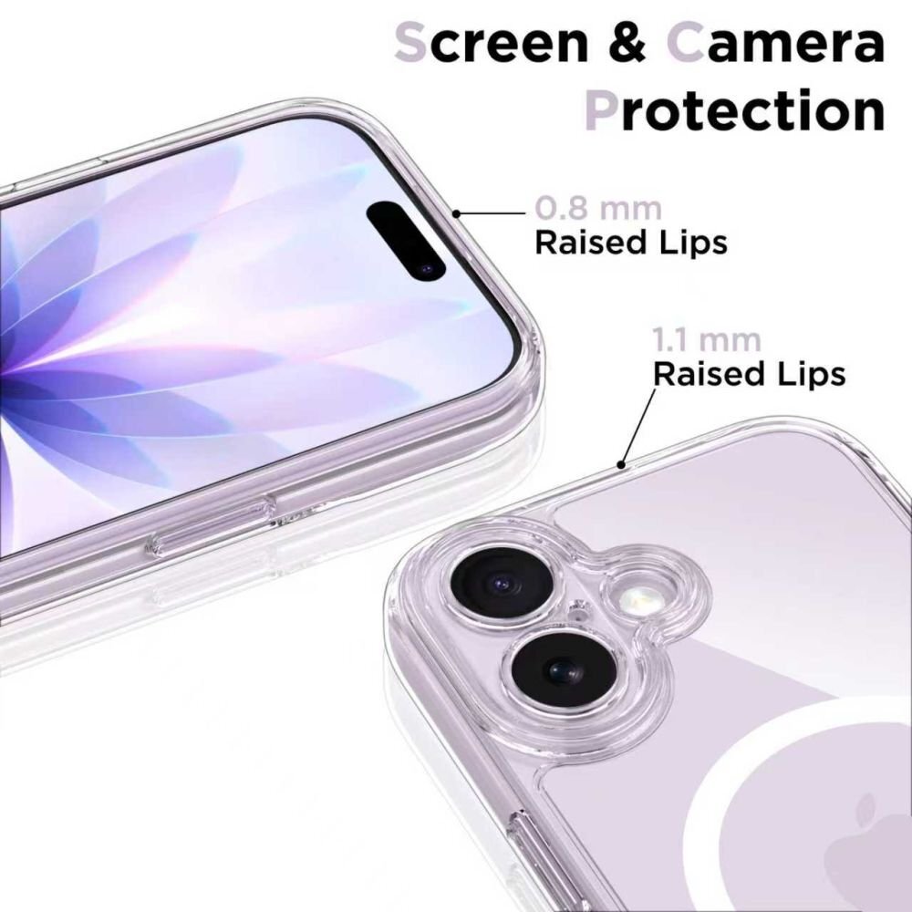 iPhone 17 Tech-Protect MagPeak MagSafe CC dėklas – skaidrus 3 iPhone 17 Tech-Protect MagPeak MagSafe CC dėklas – skaidrus 3