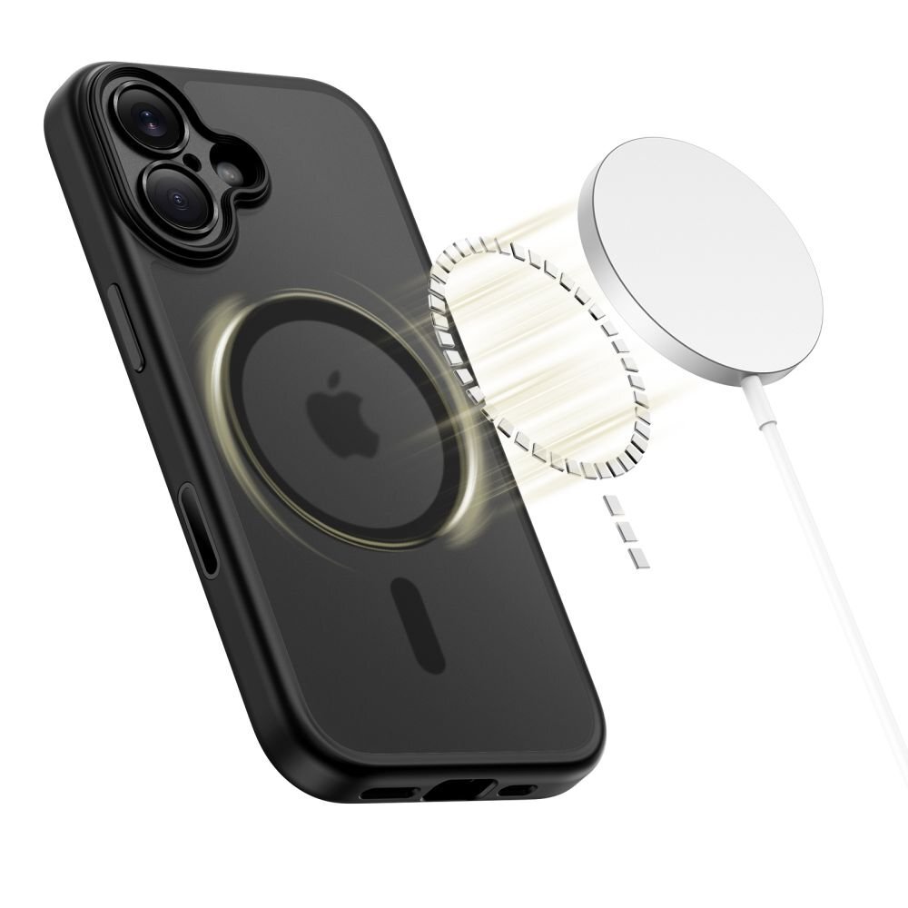 iPhone 17 Tech-Protect MagPeak MagSafe CC dėklas – matinės juodos spalvos 1 iPhone 17 Tech-Protect MagPeak MagSafe CC dėklas – matinės juodos spalvos 1