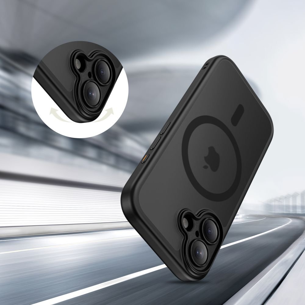 iPhone 17 Tech-Protect MagPeak MagSafe CC dėklas – matinės juodos spalvos 4 iPhone 17 Tech-Protect MagPeak MagSafe CC dėklas – matinės juodos spalvos 4