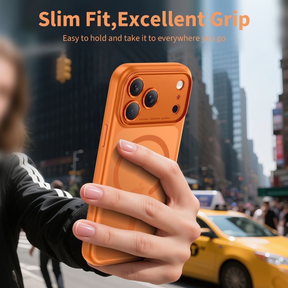 iPhone 17 Pro Max Tech-Protect Magpeak MagSafe CC dėklas – matinės oranžinės spalvos 4 iPhone 17 Pro Max Tech-Protect Magpeak MagSafe CC dėklas – matinės oranžinės spalvos 4