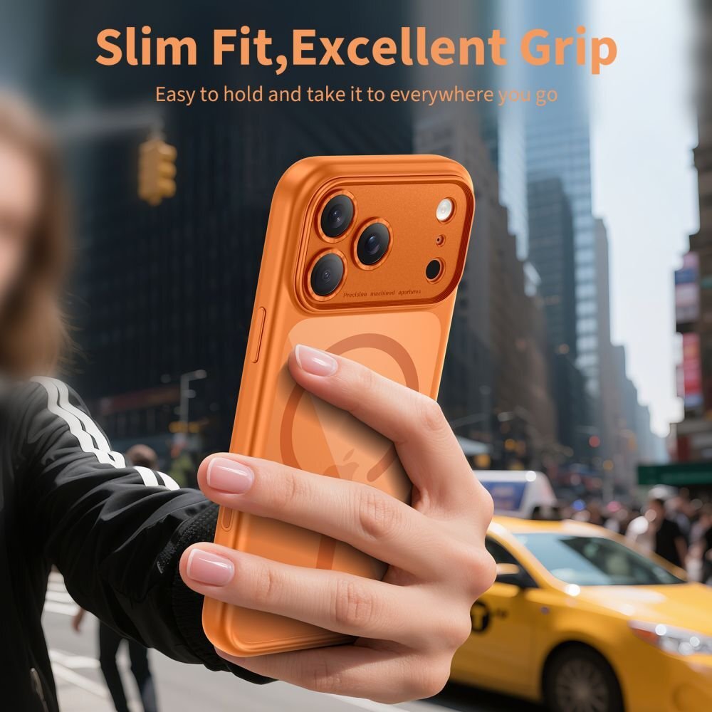 iPhone 17 Pro Max Tech-Protect MagPeak MagSafe CC dėklas – skaidriai oranžinis 4 iPhone 17 Pro Max Tech-Protect MagPeak MagSafe CC dėklas – skaidriai oranžinis 4