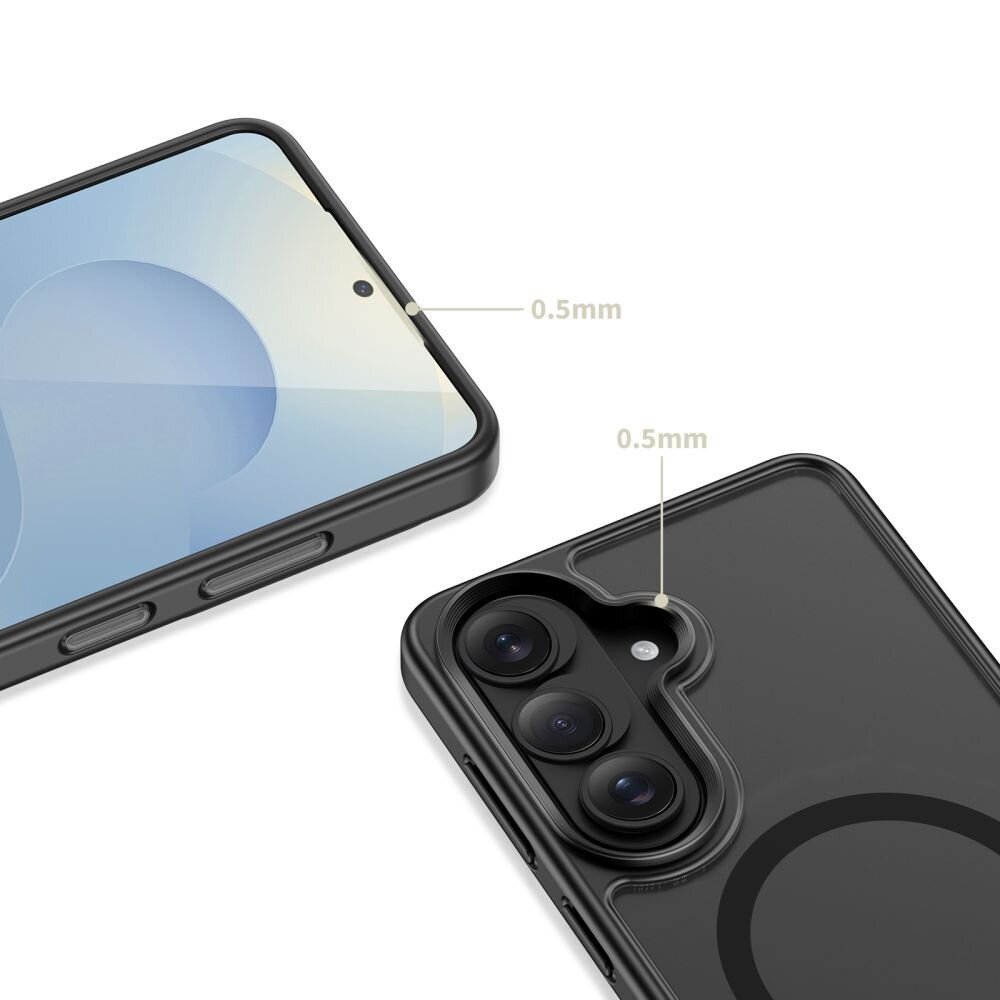 Samsung Galaxy S26 Tech-Protect MagRack MagSafe dėklas – matinė juoda 2