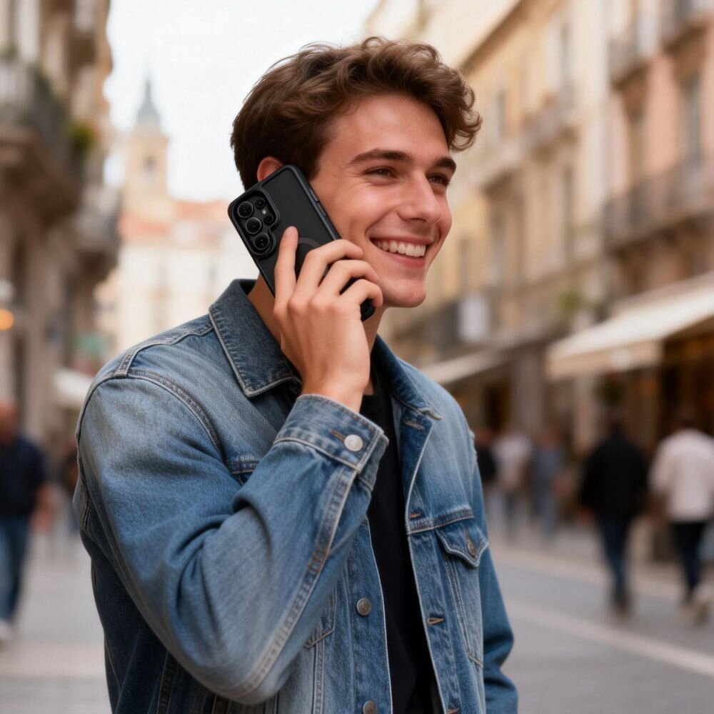 Samsung Galaxy S26 Ultra Tech-Protect MagRack MagSafe dėklas – matinė juoda 8 Samsung Galaxy S26 Ultra Tech-Protect MagRack MagSafe dėklas – matinė juoda 8