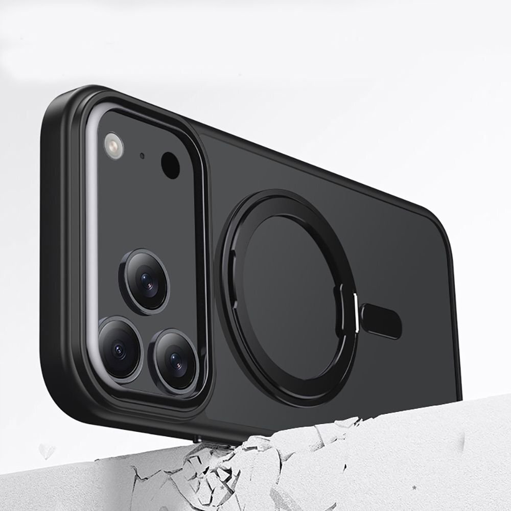 iPhone 17 Pro dėklas Tech-Protect MagRing su MagSafe – matinės juodos spalvos 3