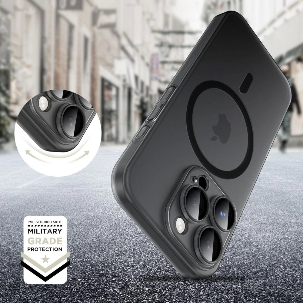 Tech-Protect MagSlim MagSafe Dėklas iPhone 16 Pro Max - permatomas 4 Tech-Protect MagSlim MagSafe Dėklas iPhone 16 Pro Max - permatomas 4