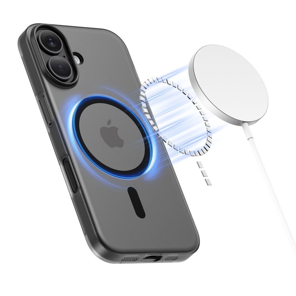 iPhone 17 dėklas Tech-Protect MagSlim su MagSafe – matinės juodos spalvos 1 iPhone 17 dėklas Tech-Protect MagSlim su MagSafe – matinės juodos spalvos 1