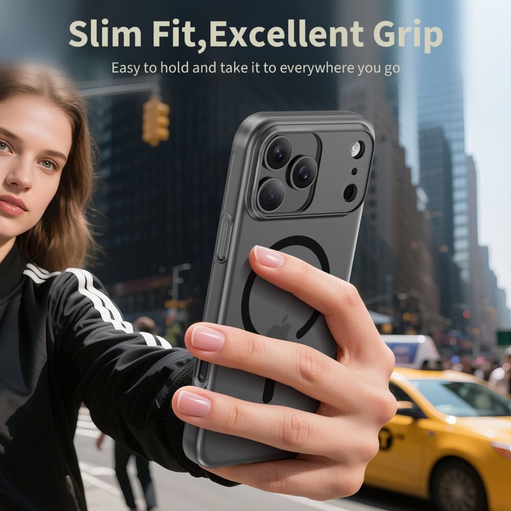 iPhone 17 dėklas Tech-Protect MagSlim su MagSafe – matinės juodos spalvos 3 iPhone 17 dėklas Tech-Protect MagSlim su MagSafe – matinės juodos spalvos 3