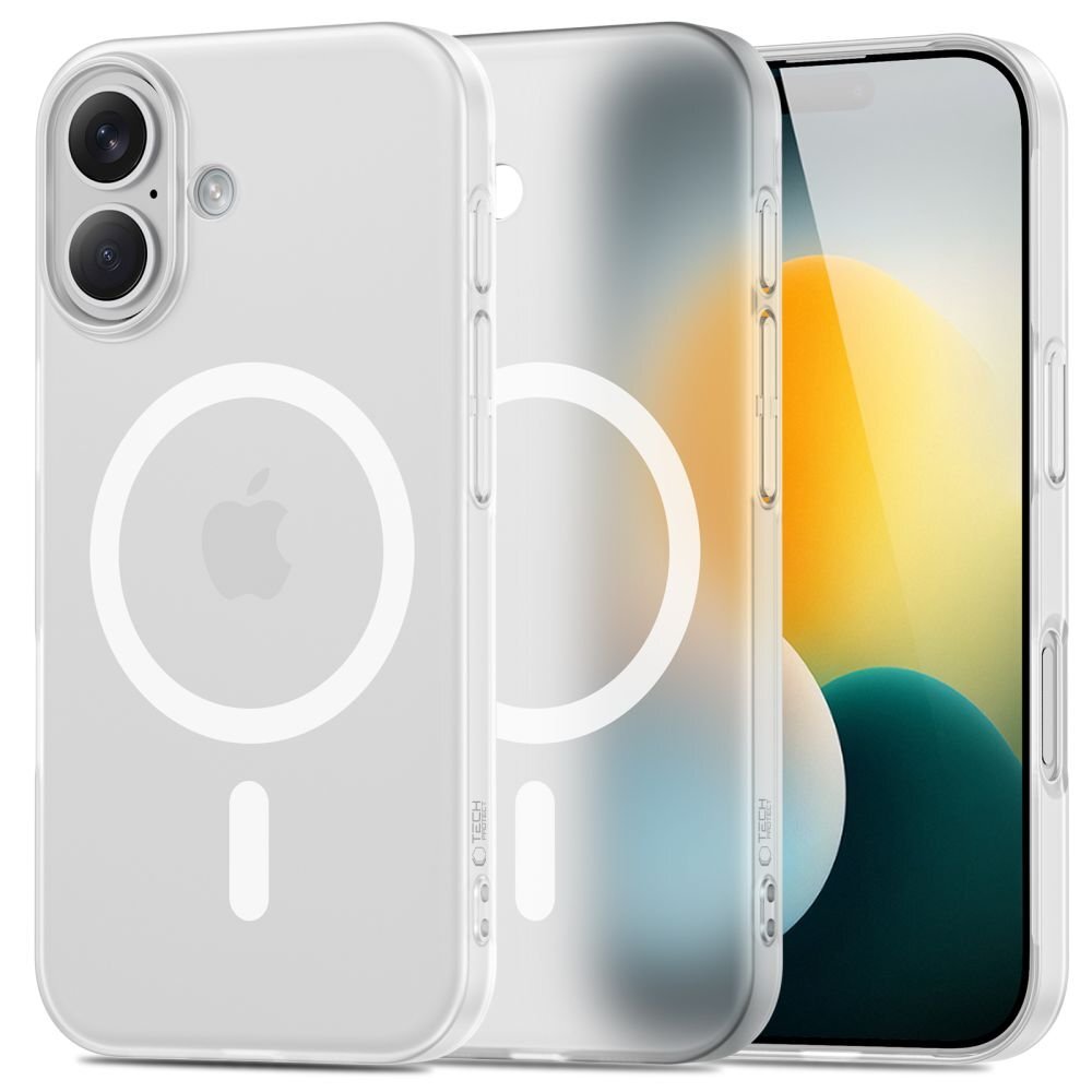 iPhone 17 dėklas Tech-Protect MagSlim su MagSafe – matinės baltos spalvos iPhone 17 dėklas Tech-Protect MagSlim su MagSafe – matinės baltos spalvos