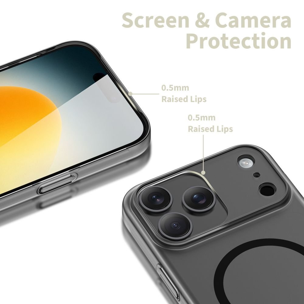 Tech-Protect MagSlim MagSafe Case for iPhone 17 Pro - Matte Black (Kopija) 2 Tech-Protect MagSlim MagSafe Case for iPhone 17 Pro - Matte Black (Kopija) 2