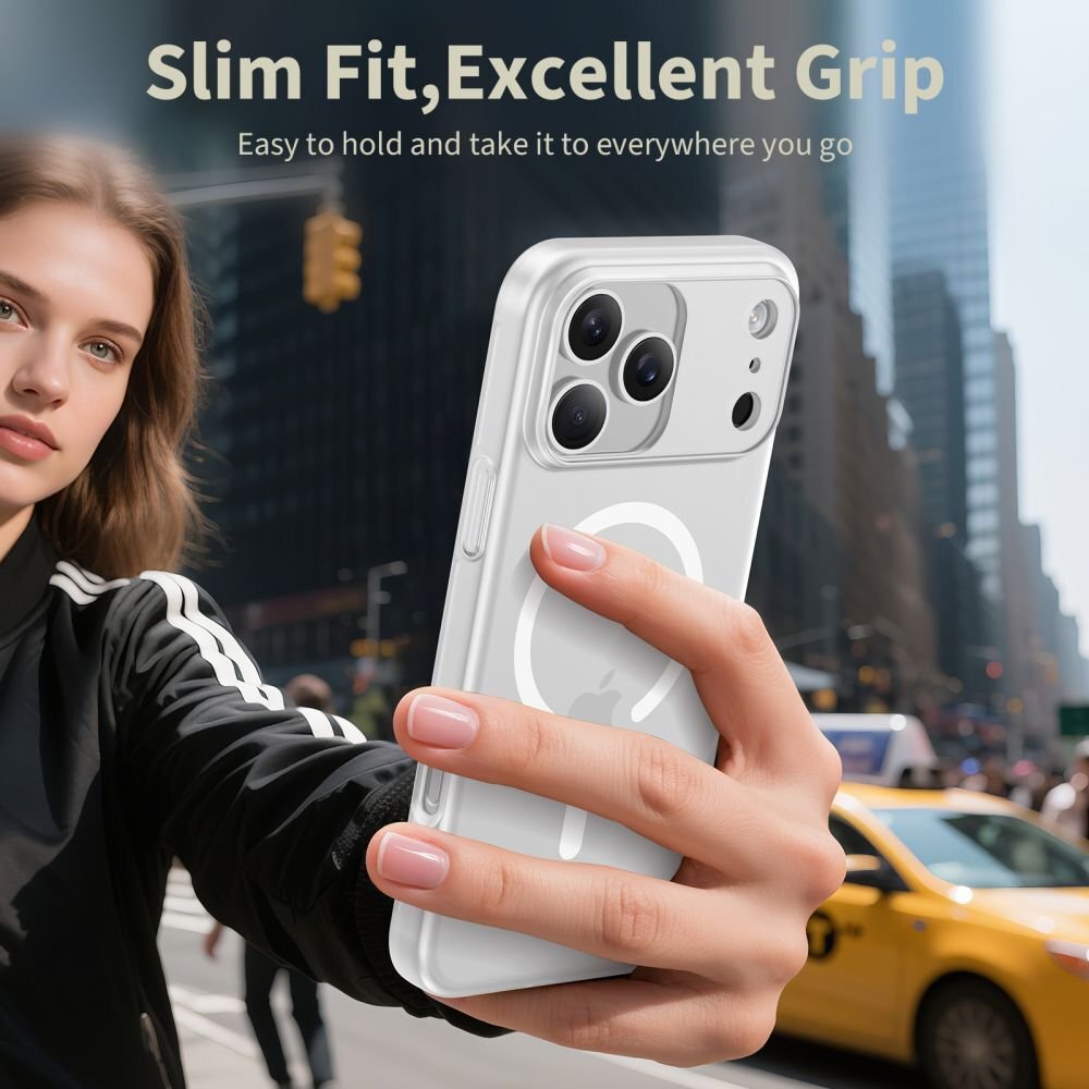 iPhone 17 Pro Max dėklas Tech-Protect MagSlim su MagSafe – matinės baltos spalvos 3 iPhone 17 Pro Max dėklas Tech-Protect MagSlim su MagSafe – matinės baltos spalvos 3