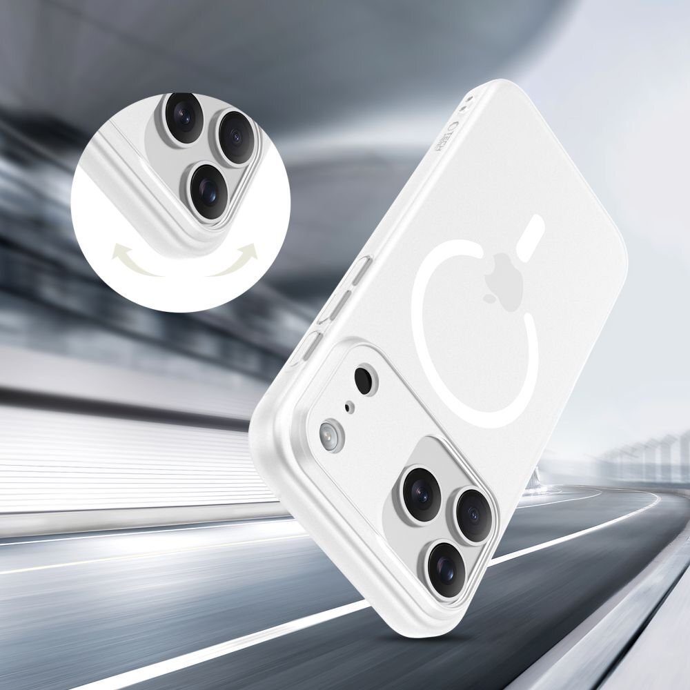 iPhone 17 Pro Max dėklas Tech-Protect MagSlim su MagSafe – matinės baltos spalvos 4 iPhone 17 Pro Max dėklas Tech-Protect MagSlim su MagSafe – matinės baltos spalvos 4