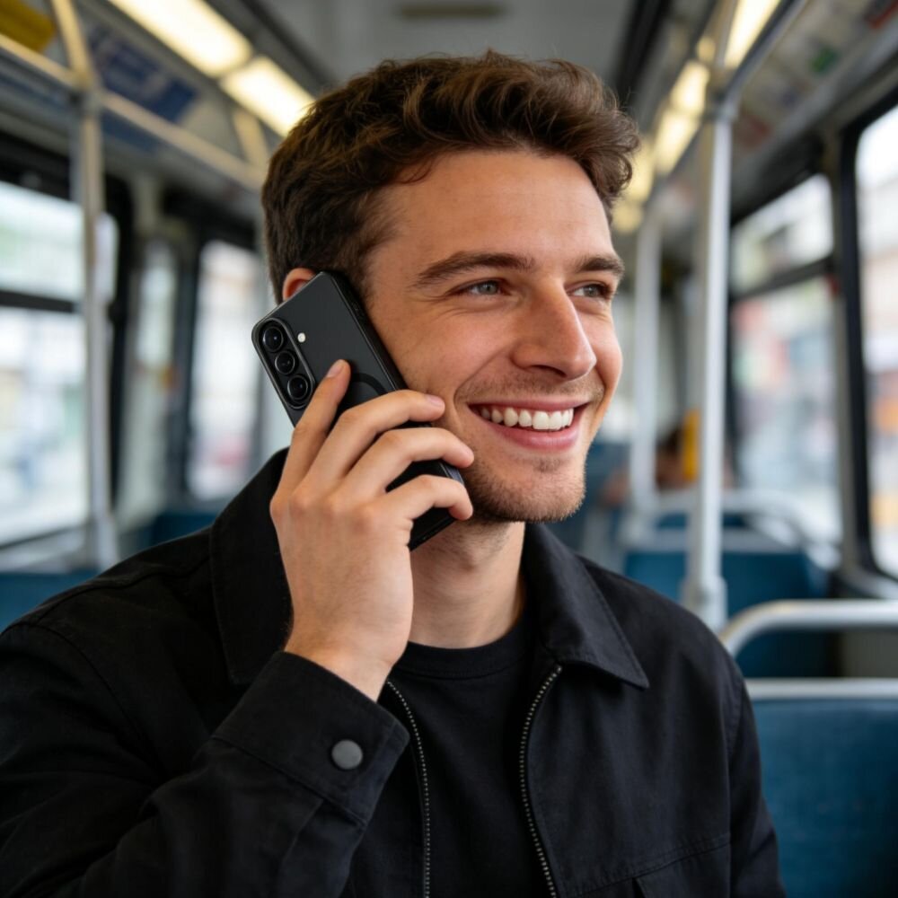 Samsung Galaxy S26 Tech-Protect MagSlim MagSafe dėklas – matinė juoda 4 Samsung Galaxy S26 Tech-Protect MagSlim MagSafe dėklas – matinė juoda 4