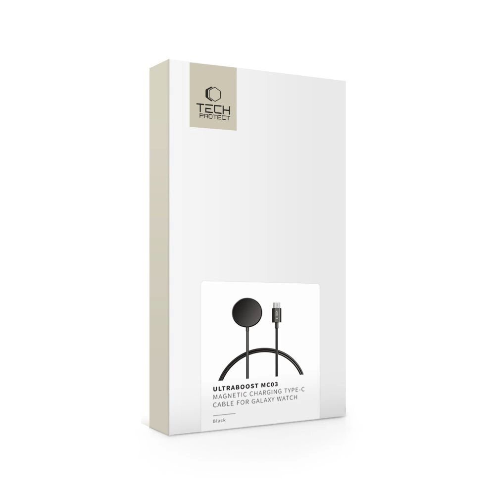 Įkroviklis Tech-Protect MC03 UltraBoost indukcinis Samsung Galaxy Watch USB-C 100 cm – juodas 2 Įkroviklis Tech-Protect MC03 UltraBoost indukcinis Samsung Galaxy Watch USB-C 100 cm – juodas 2