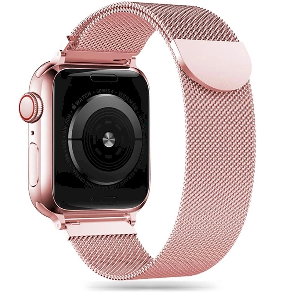 Tech-Protect MilaneseBand Apple Watch 4 / 5 / 6 / 7 / 8 / 9 / SE / Ultra 1 / 2 (42/44/45/49 mm) - Rožinis Tech-Protect MilaneseBand Apple Watch 4 / 5 / 6 / 7 / 8 / 9 / SE / Ultra 1 / 2 (42/44/45/49 mm) - Rožinis